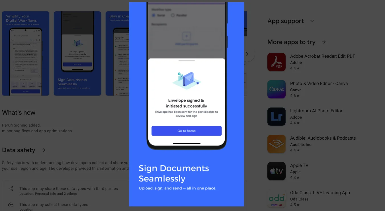 emSigner Digital Signature screenshot 2